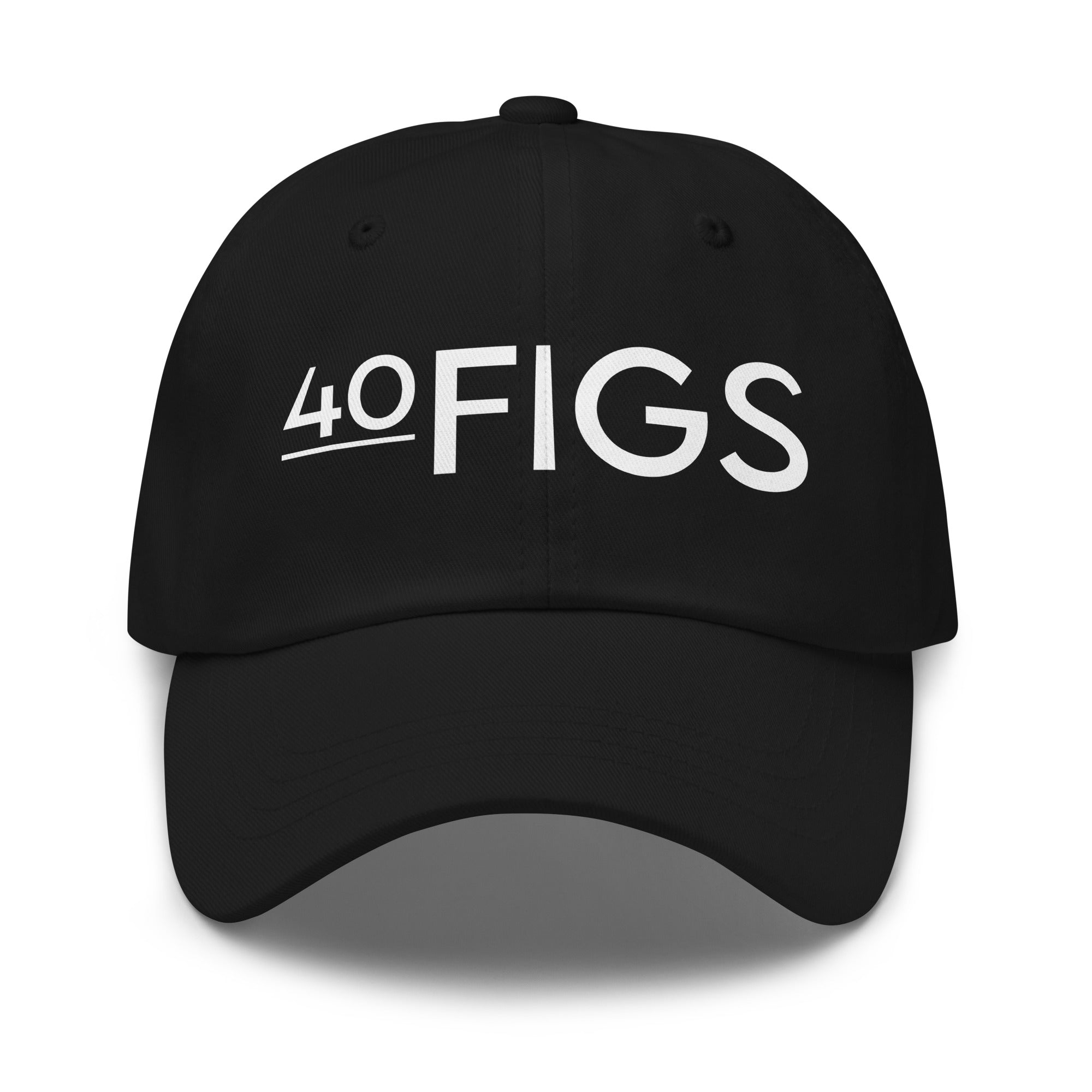 40Figs 6-Panel Cap: Black